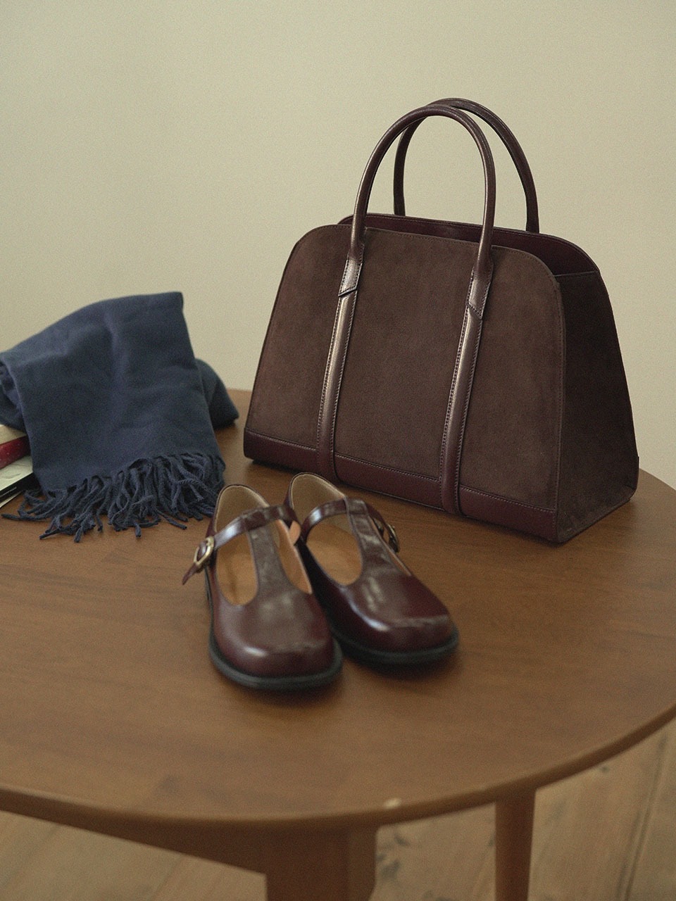 SAC MARCHER IN SUEDE BROWN